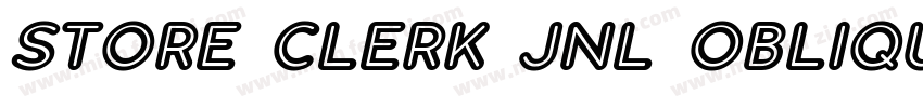 Store Clerk JNL Oblique字体转换